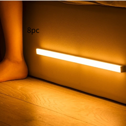 Light strip on a textured surface with '8pc' text