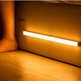 Light strip on a textured surface with '8pc' text